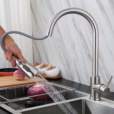 सुरक्षित लीड मुक्त 304 स्टेनलेस स्टील रसोई सिंक नल स्वस्थ स्वच्छ